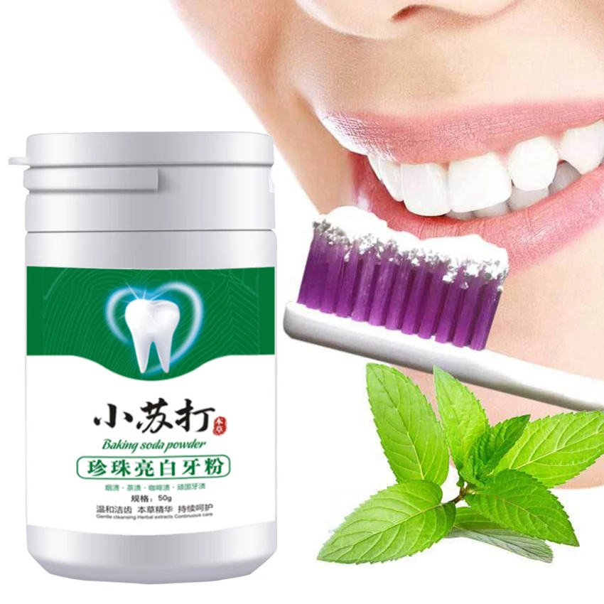 Teeth Whitening With Baking Soda - Kabartma tozu parlatıcı diş tozu, plak