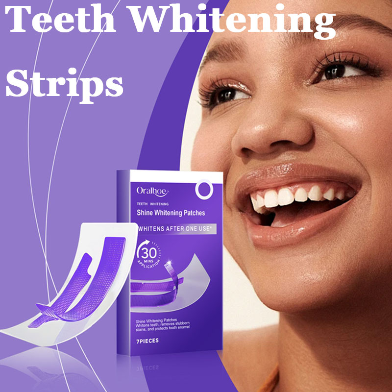 Teeth Whitening Strips Crest - Mor Diş Beyazlatma Şeritleri Plak Lekesini