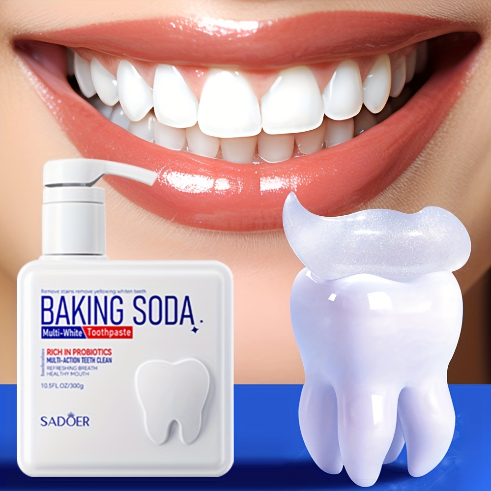 Teeth Whitening With Baking Soda - Temizleyici Kabartma Sodası Probiyotik Pompa Diş