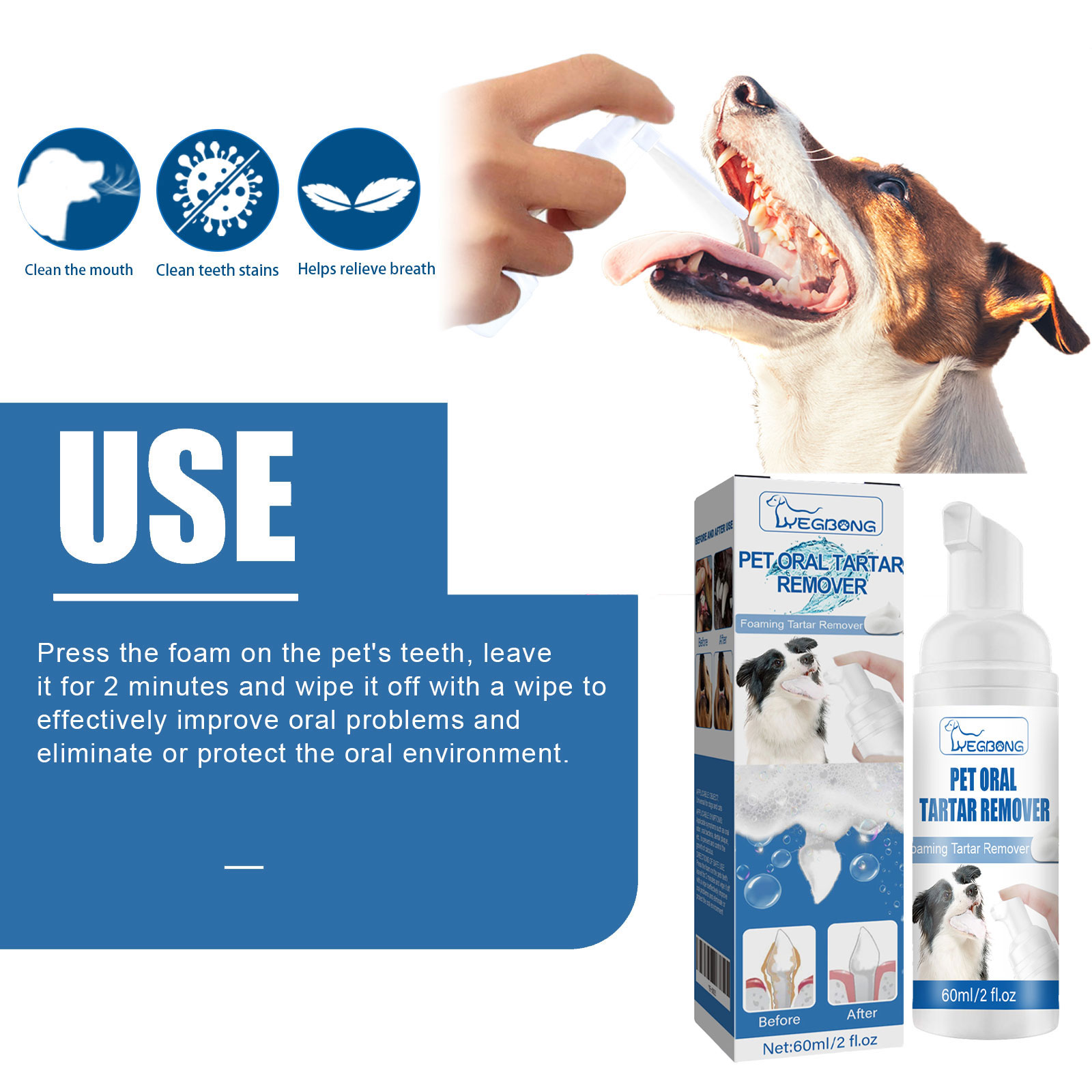 Yegbong Evcil Hayvan Diş Taşı  - Teeth Whitening Foam incelemesi ve fiyatı