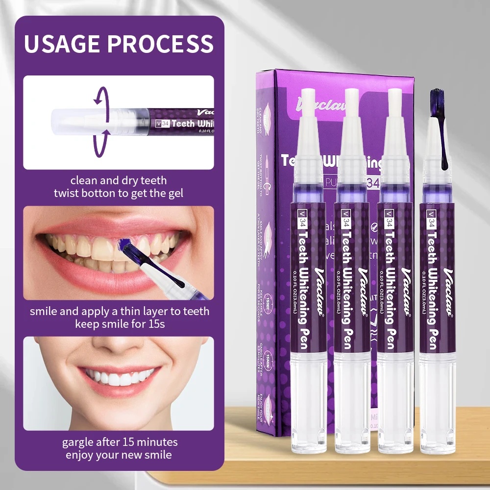 Vaclav V34 Mor diş beyazlatma  - Teeth Whitening Foam incelemesi ve fiyatı